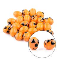 Lampwork Beads, Pumpkin, printing, DIY, orange Approx 1.5mm 