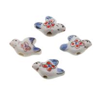 Animal Porcelain Beads, swallow, DIY, mixed colors 