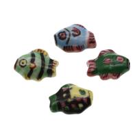 Animal Porcelain Beads, Fish, DIY 