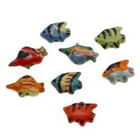 Animal Porcelain Beads, Fish, DIY 