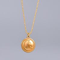 Stainless Steel Jewelry Necklace, 316L Stainless Steel, Round, gold color plated, ball chain & for woman, gold Approx 46 cm 