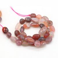 Perles Agates rouges naturelles, agate rouge, Irrégulière, DIY, couleurs mélangées, 10-12mm cm, Vendu par brin