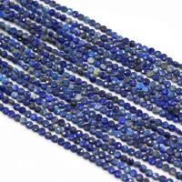 Natural Lapis Lazuli Beads, Flat Round, DIY & faceted, purple, 4mm cm 