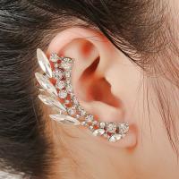 alliage de zinc manchette d'oreille, pour femme & avec strass, plus de couleurs à choisir Vendu par PC