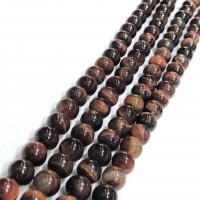 Tiger Eye Beads, Round, polished, DIY, mixed colors cm 