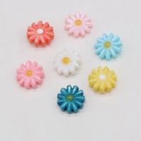 Dyed Shell Beads, Flower, Carved, DIY 