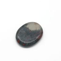 Bloodstone africano Piedra angustiosa del pulgar, pulido, Masaje, color mixto, 45x35x8mm, Vendido por UD