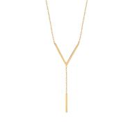 Stainless Steel Jewelry Necklace, 316L Stainless Steel, with 5.5cm extender chain, Geometrical Pattern, gold color plated, oval chain & for woman, golden Approx 41 cm 