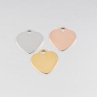 Stainless Steel Heart Pendants, polished, DIY 