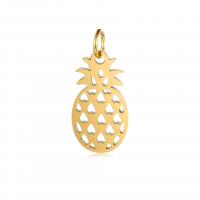 Stainless Steel Pendants, Pineapple, plated, DIY 