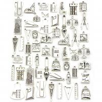 Zinc Alloy Jewelry Pendants, antique silver color plated, mixed, 11-36mm,80*60*13mm 