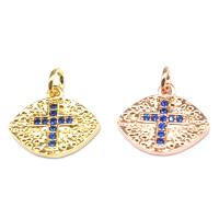 Cubic Zirconia Micro Pave Brass Pendant, micro pave cubic zirconia 