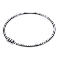 Bracelet en acier inoxydable, Acier inoxydable 304, Placage, unisexe, argent Vendu par PC