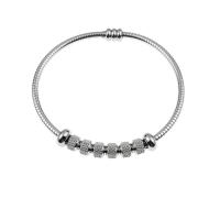 Bracelet en acier inoxydable, Acier inoxydable 304, avec Aimant, Placage, unisexe, argent Vendu par PC