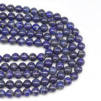 Natural Lapis Lazuli Beads, Round, DIY, blue cm 