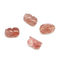 Strawberry Quartz Beads, Mythical Wild Animal, DIY, red 