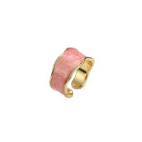 alliage de zinc Cuff Bague, travail au pinceau, pour femme, plus de couleurs à choisir, 5mm, Vendu par PC