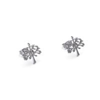 Stainless Steel Stud Earring, Tree, Unisex, original color 