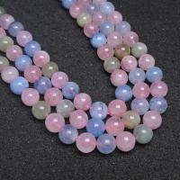 Perles de morganite, Rond, poli, DIY, multicolore cm, Vendu par brin