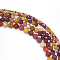 Yolk Stone Bead, Round, DIY, mixed colors cm 