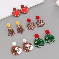 Christmas Earrings, Acrylic, Christmas Design & fashion jewelry & for woman 