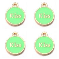 Zinc Alloy Enamel Pendants, double-sided enamel 