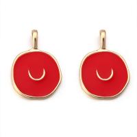 Zinc Alloy Enamel Pendants, double-sided enamel 