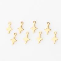 Brass Jewelry Pendants, Star, original color 