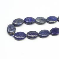 Natural Lapis Lazuli Beads, Flat Oval, DIY, blue cm 