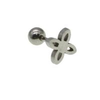 Edelstahl Ohrpiercing Schmuck, für Frau, originale Farbe, 12x6x6mm, verkauft von PC