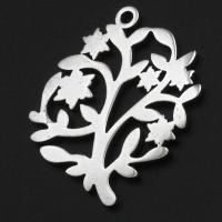 Pendentifs en acier inoxydable, arbre, couleur originale Vendu par PC