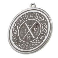 Pendentifs en acier inoxydable, Rond, couleur originale Vendu par PC