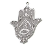 Stainless Steel Pendants, Hamsa, original color 