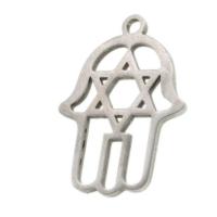 Pendentifs en acier inoxydable, main, couleur originale Vendu par PC