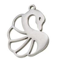 Pendentifs en acier inoxydable, cygne, couleur originale Vendu par PC