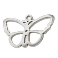 Pendentifs d'animaux en acier inoxydable , papillon, couleur originale Vendu par PC