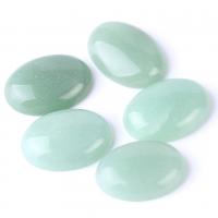 Green Aventurine Cabochon, Oval, polished 