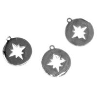 Stainless Steel Pendants, Round 