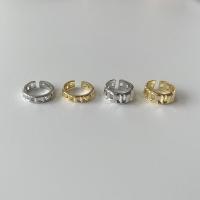 Messing Manschette Fingerring, plattiert, Einstellbar & verschiedene Stile für Wahl & für Frau & hohl, keine, verkauft von PC