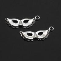 Stainless Steel Pendants, Zinc Alloy, Mask, original color, 11mm 