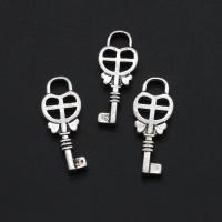 Zinc Alloy Key Pendants, original color, 17mm 