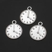 Zinc Alloy Jewelry Pendants, Clock, original color, 24mm 