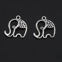 Colgantes Animales de Aleación de Zinc, Elefante, color original, 23mm, 500T/Bolsa, Vendido por Bolsa