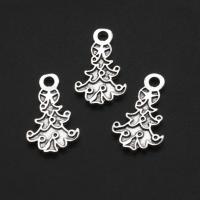 Zinc Alloy Christmas Pendants, Tree, original color, 22mm 