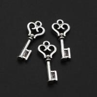 Zinc Alloy Key Pendants, original color, 24mm 