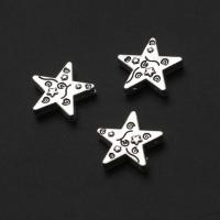 Zinc Alloy Star Beads, DIY, original color, 14mm 