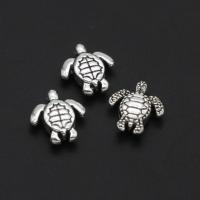 Zinc Alloy Animal Beads, Turtle, DIY, original color, 18mm 