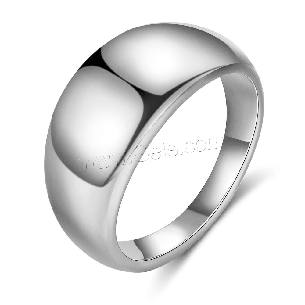 Edelstahl Fingerring, plattiert, unisex & verschiedene Größen vorhanden, keine, 10mm, Größe:6-10, verkauft von PC