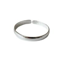 Brass Cuff Bangle, silver color plated, Adjustable & for woman 