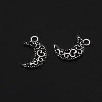 Zinc Alloy Jewelry Pendants, Moon, original color, 18mm 